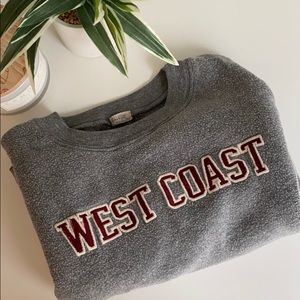 Brandy Melville ‘West Coast’ cropped crew neck